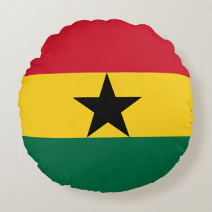 Flagge Ghanas Rundes Kissen