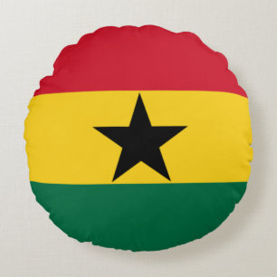Flagge Ghanas Rundes Kissen