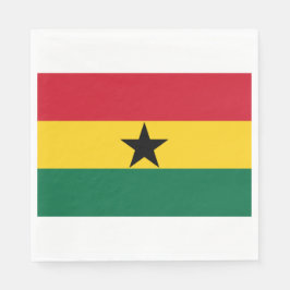 Flagge Ghanas Serviette