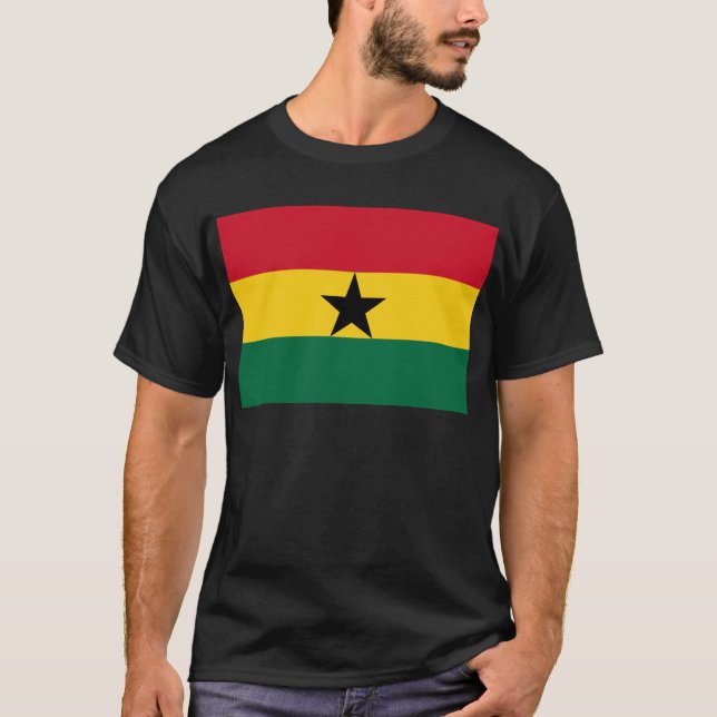 Flagge Ghanas T-Shirt (Vorderseite)