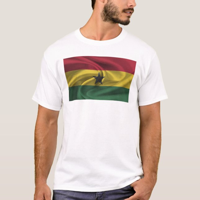 Flagge Ghanas T-Shirt (Vorderseite)