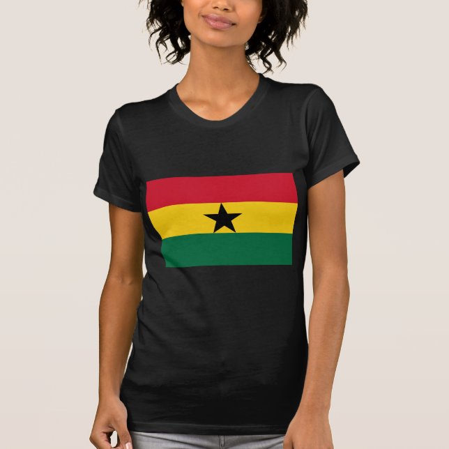 Flagge Ghanas T-Shirt (Vorderseite)