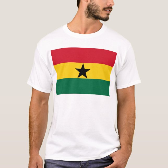 Flagge Ghanas T-Shirt (Vorderseite)