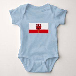 Flagge Gibraltars Baby Strampler