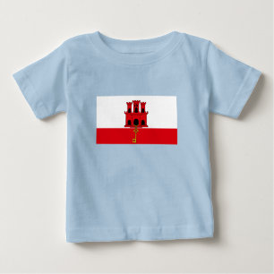 Flagge Gibraltars Baby T-shirt
