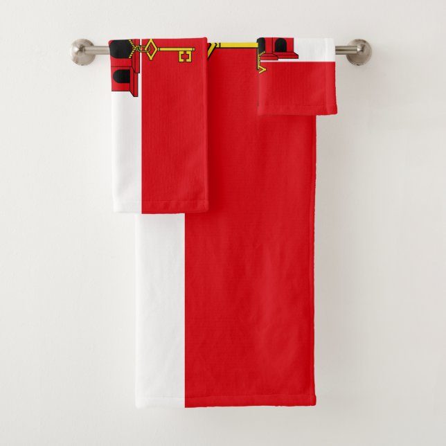 Flagge Gibraltars Badhandtuch Set (Insitu)