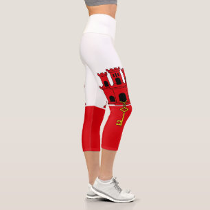 Flagge Gibraltars Capri Leggings