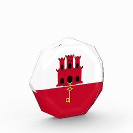 Flagge Gibraltars Fotoblock