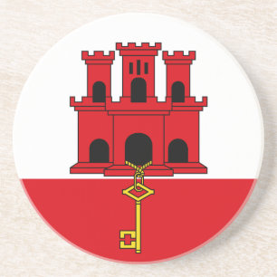 Flagge Gibraltars Getränkeuntersetzer