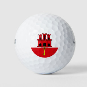 Flagge Gibraltars Golfball