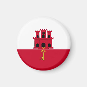 Flagge Gibraltars Magnet