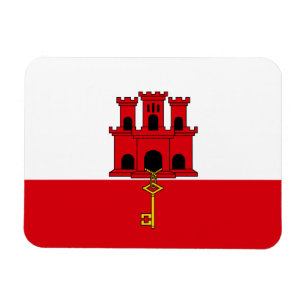 Flagge Gibraltars Magnet