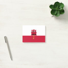 Flagge Gibraltars Post-it Klebezettel