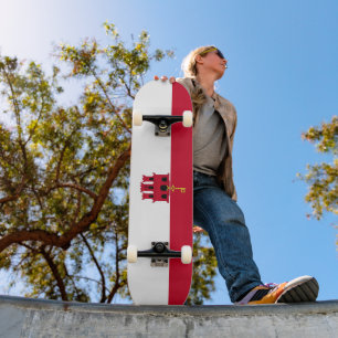 Flagge Gibraltars Skateboard