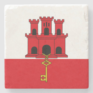 Flagge Gibraltars Steinuntersetzer