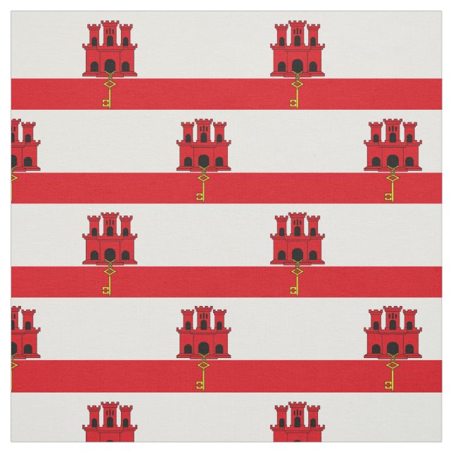 Flagge Gibraltars Stoff (Muster)