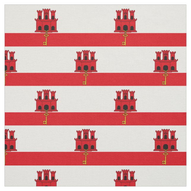 Flagge Gibraltars Stoff (Muster)