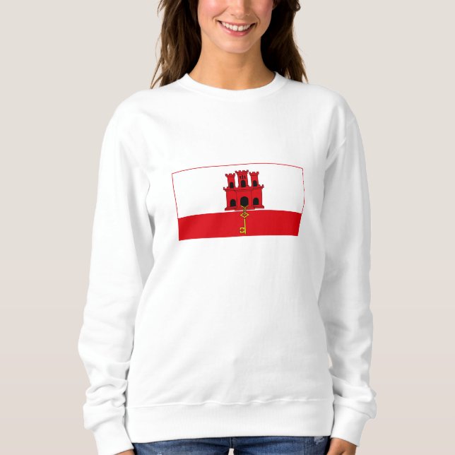 Flagge Gibraltars Sweatshirt (Vorderseite)