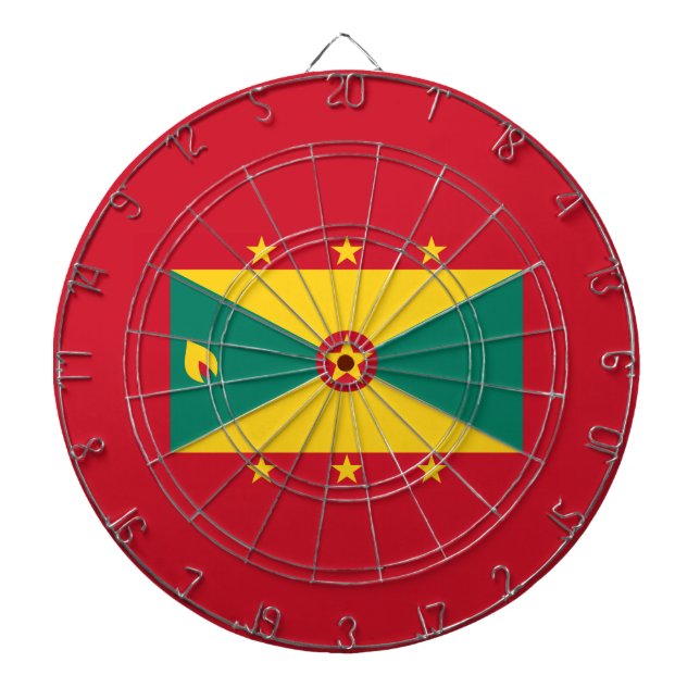 Flagge Grenadas Dartscheibe (vorne)