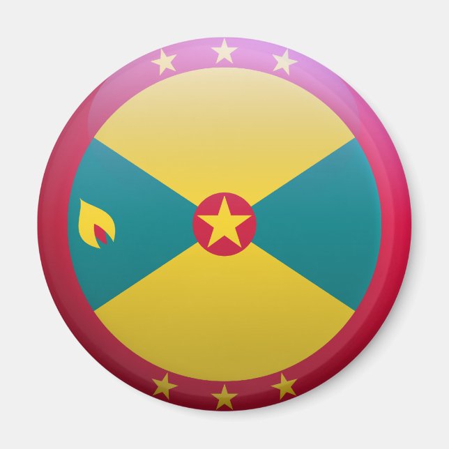 Flagge Grenadas Magnet (Vorne)