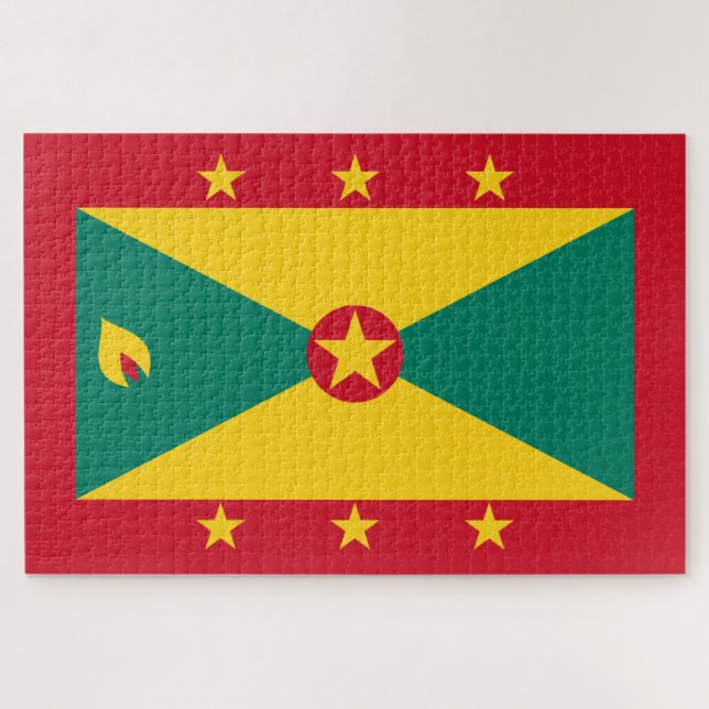 Flagge Grenadas Puzzle (Horizontal)