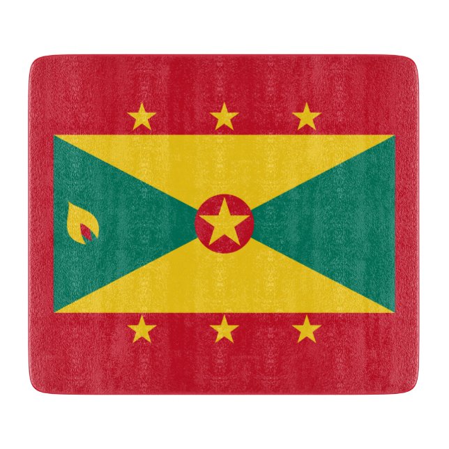 Flagge Grenadas Schneidebrett (Vorderseite)