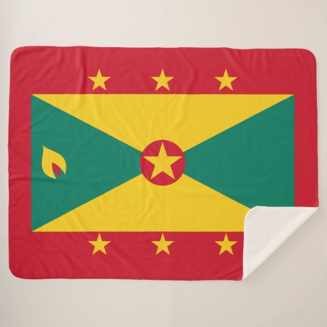 Flagge Grenadas Sherpadecke (Vorderseite (Horizontal))