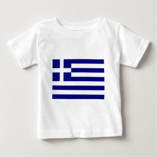 Flagge Griechenlands Baby T-shirt