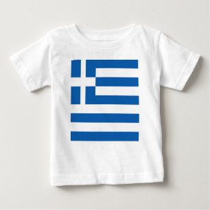Flagge Griechenlands Baby T-shirt