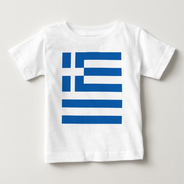 Flagge Griechenlands Baby T-shirt (Vorderseite)