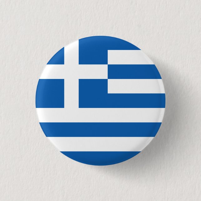 Flagge Griechenlands Button (Vorderseite)