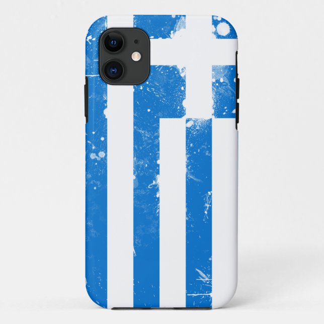 Flagge Griechenlands Case-Mate iPhone Hülle (Rückseite)