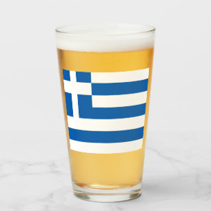 Flagge Griechenlands Glas
