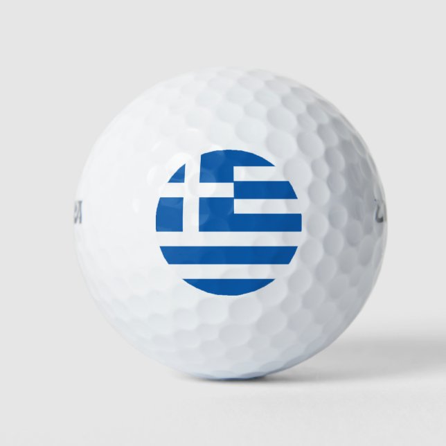 Flagge Griechenlands Golfball (Vorderseite)