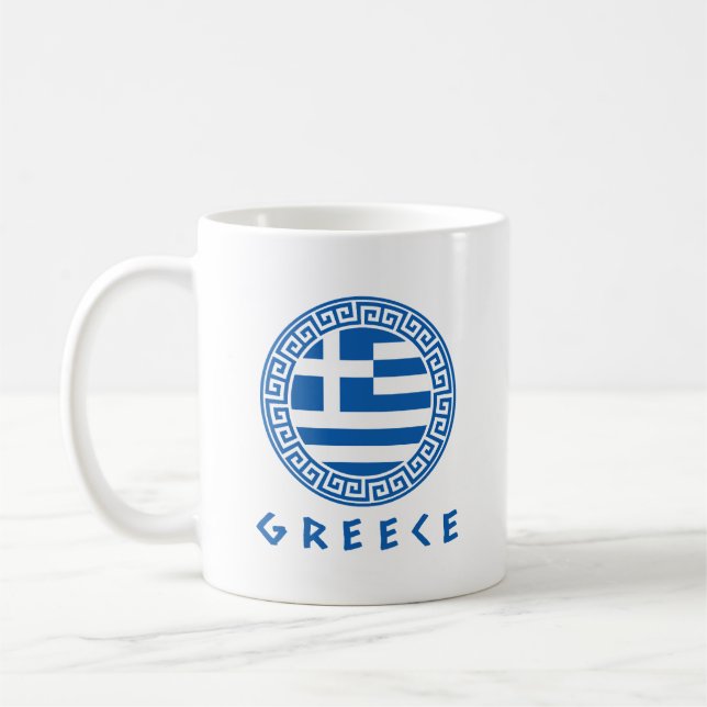 Flagge Griechenlands Kaffeetasse (Links)