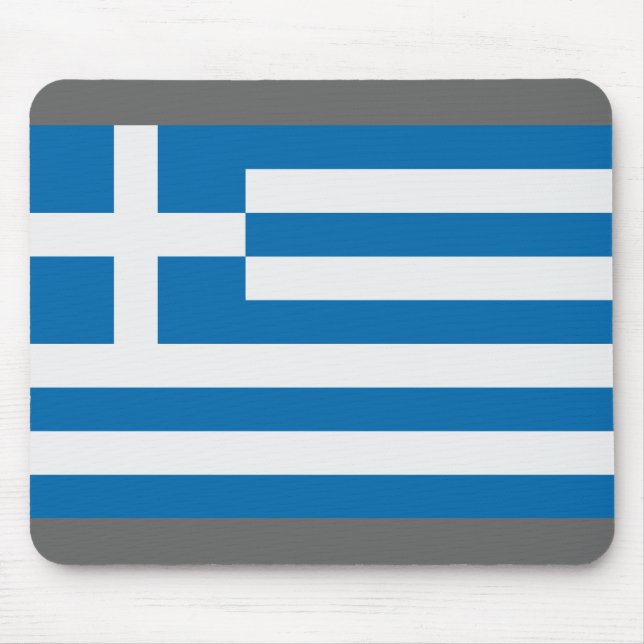 Flagge Griechenlands Mousepad (Vorne)