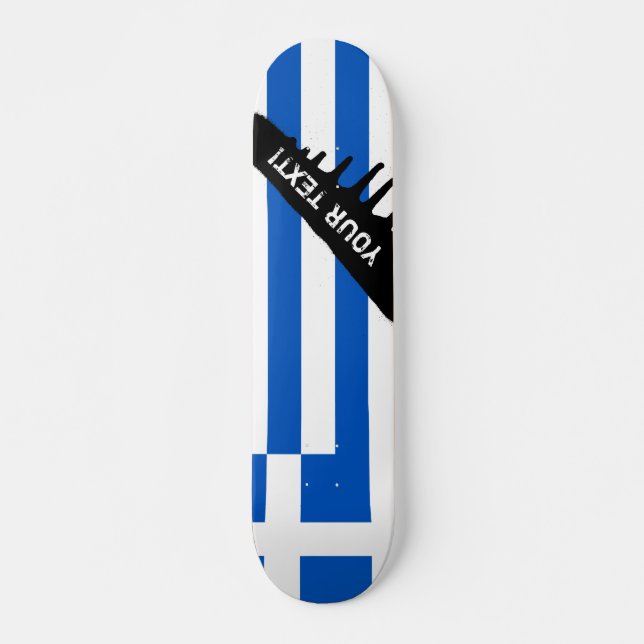 Flagge Griechenlands Skateboard (Vorne)
