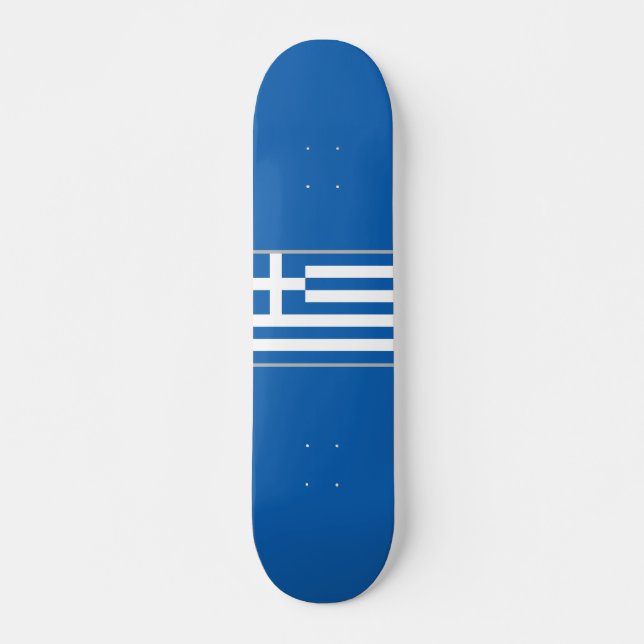 Flagge Griechenlands Skateboard (Vorne)