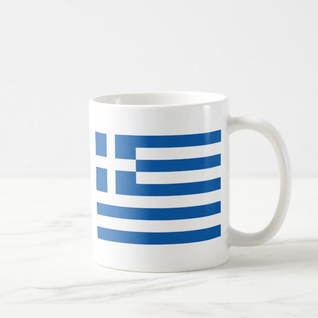 Flagge Griechenlands Tasse (Rechts)