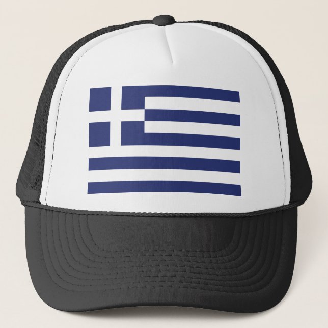 Flagge Griechenlands Truckerkappe (Vorderseite)