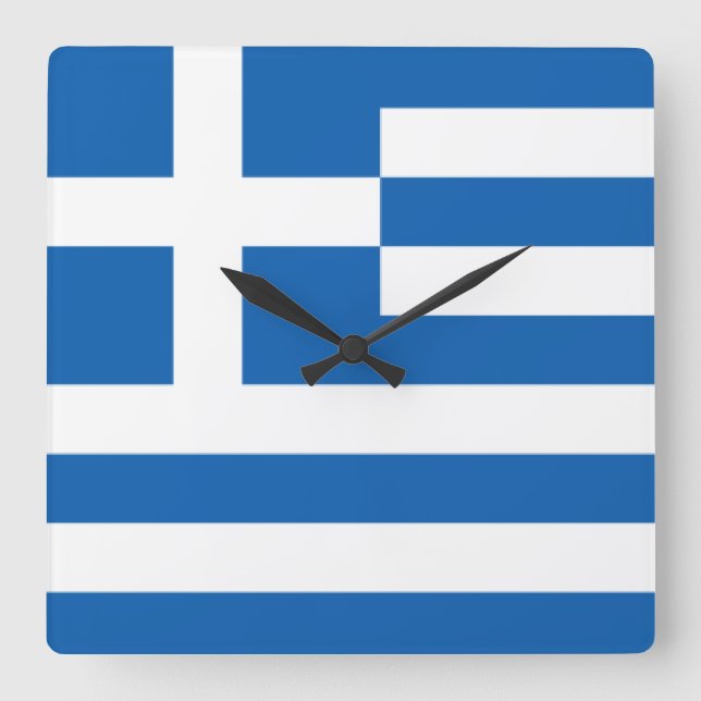 Flagge Griechenlands Uhr der Mauer (Vorderseite)