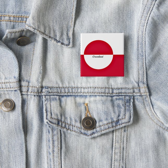 Flagge Grönlands Button (Beispiel)