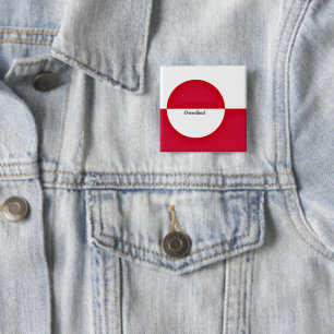 Flagge Grönlands Button