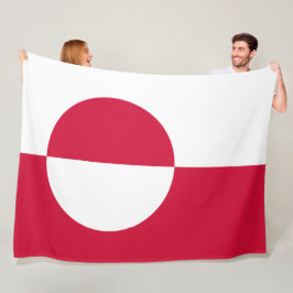 Flagge Grönlands Fleecedecke