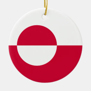 Flagge Grönlands Keramik Ornament