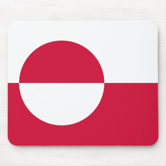Flagge Grönlands Mousepad (Vorne)