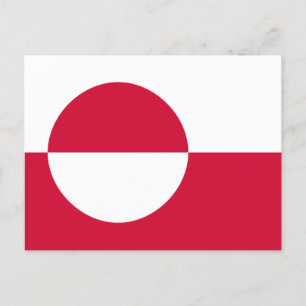 Flagge Grönlands Postkarte