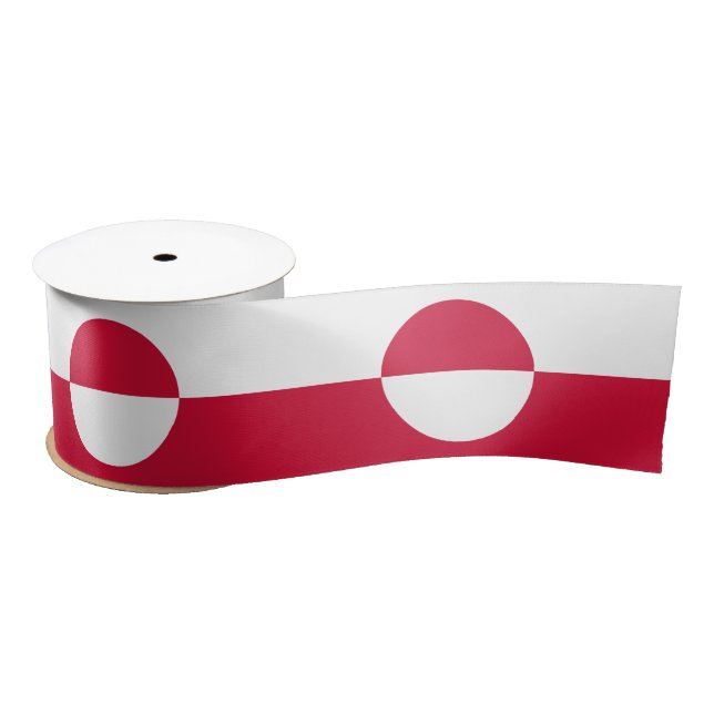 Flagge Grönlands Satinband (Spule)