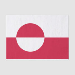 Flagge Grönlands Seidenpapier