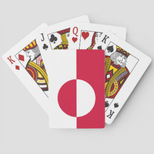 Flagge Grönlands Spielkarten